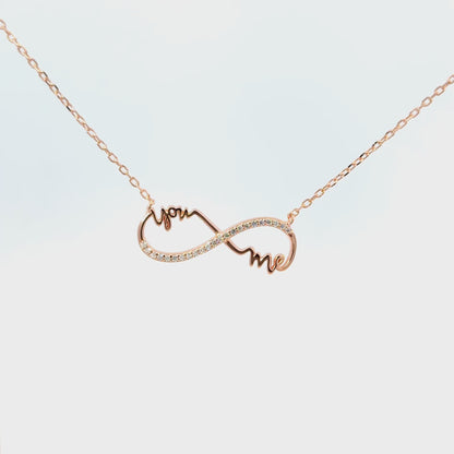 Rosegold Infinity Chain with pendant
