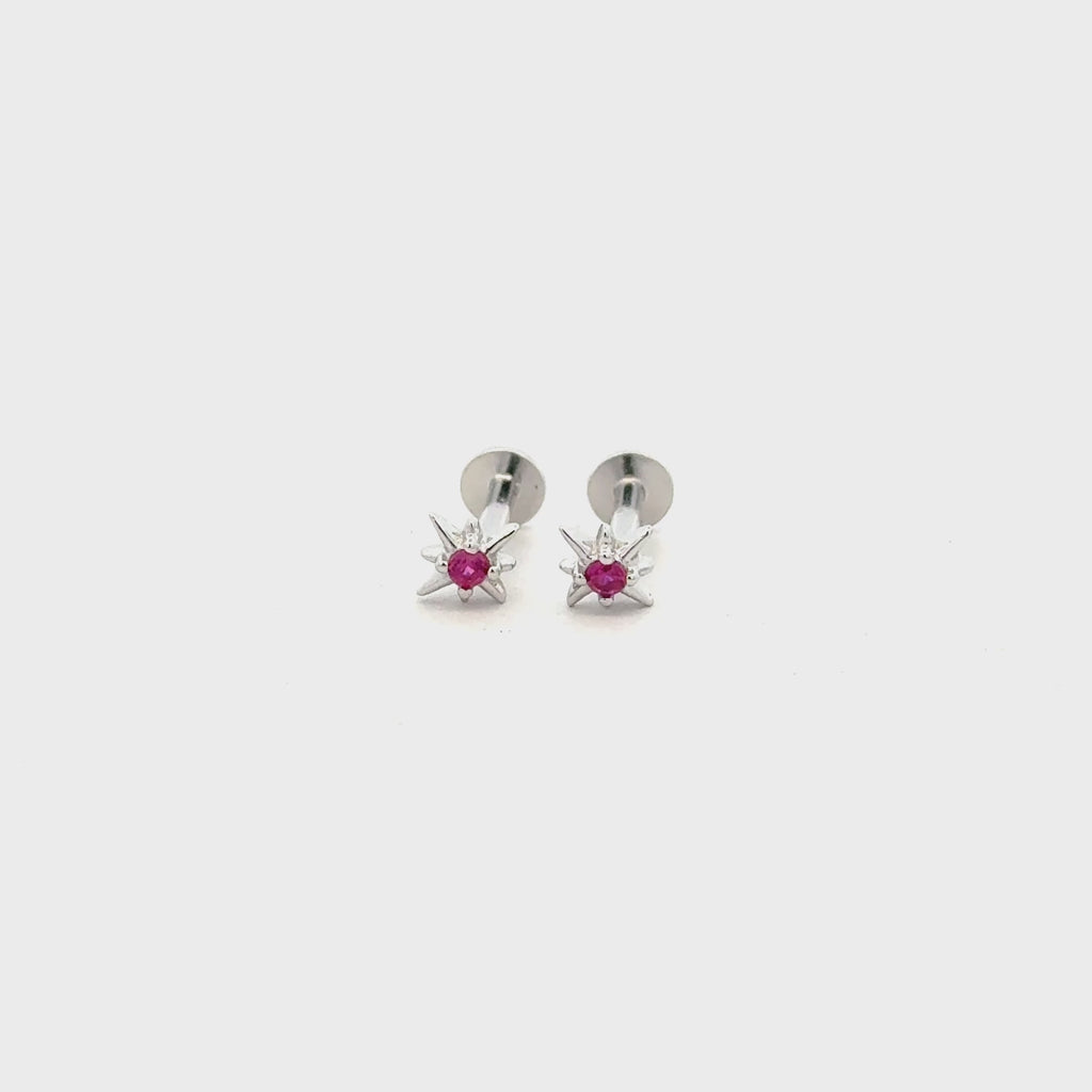 Sparkle pink Stud