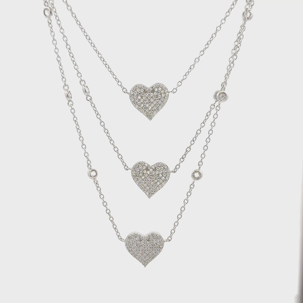 Triple Layer Heart Chain
