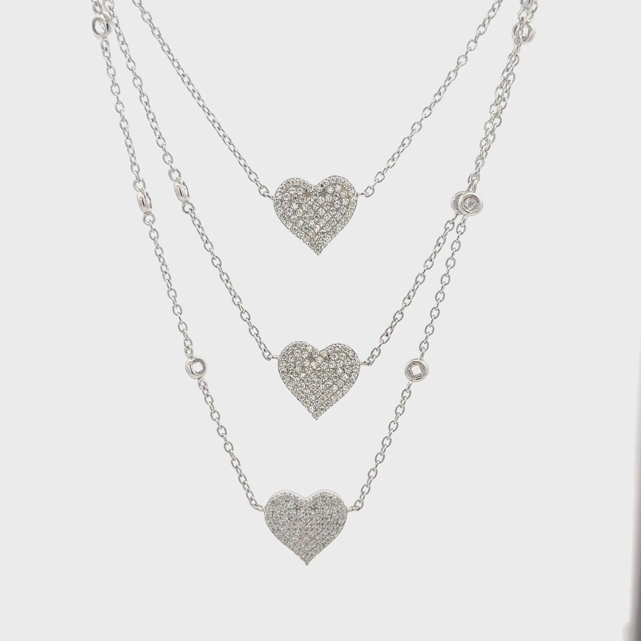 Triple Layer Heart Chain
