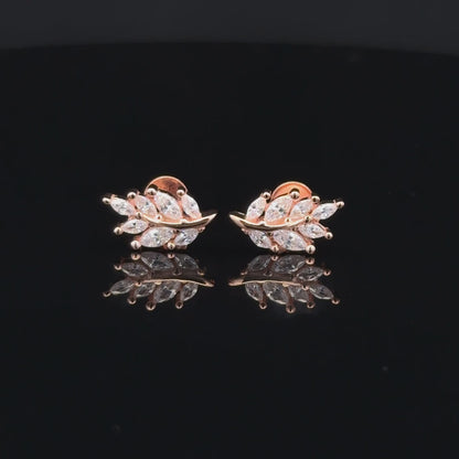 ROSEGOLD LEAF EARRING