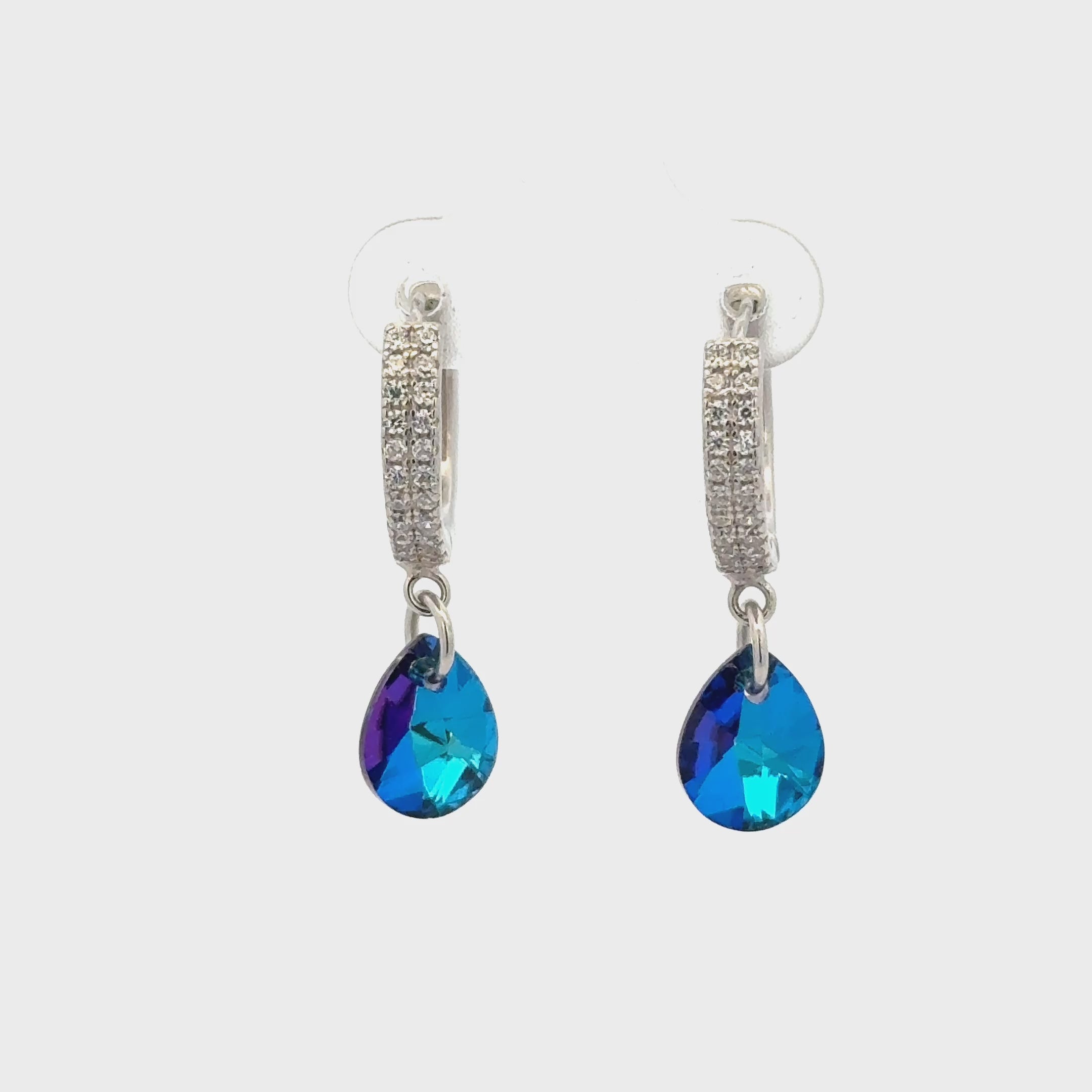 Blue Drops Baali Earring