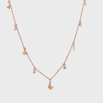 Rosegold Charms Chain With Pendant