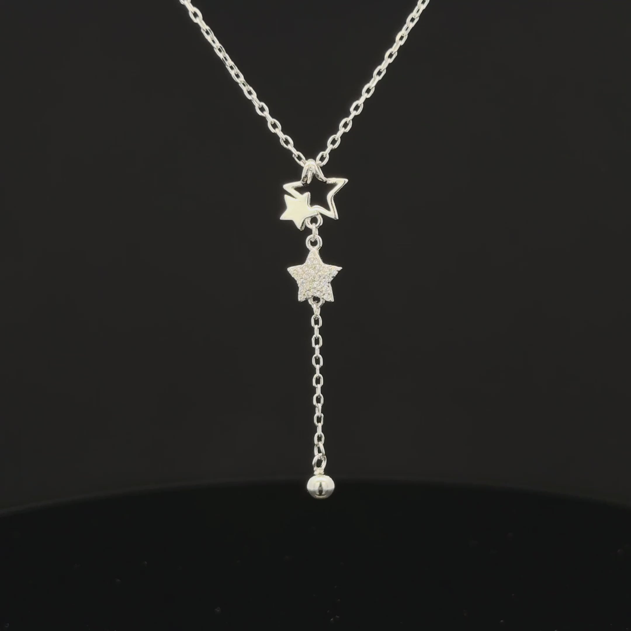 Triple Star Pave Drop