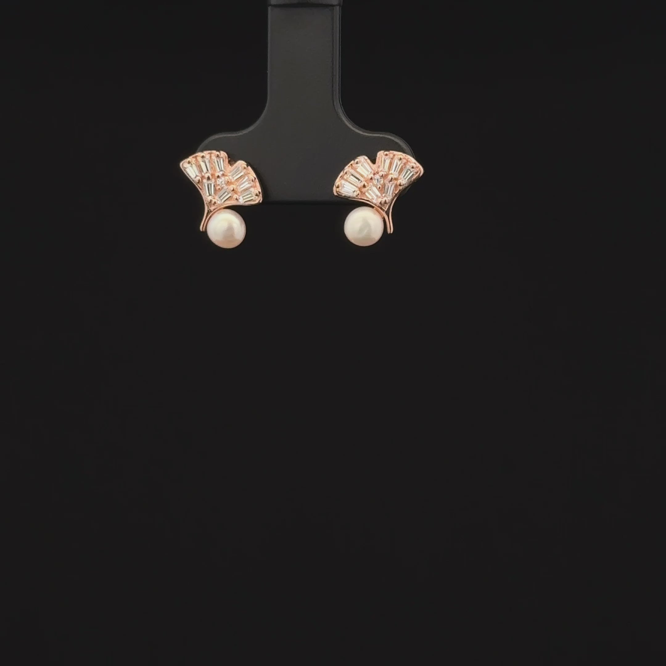 ROSEGOLD LEAF EARRING