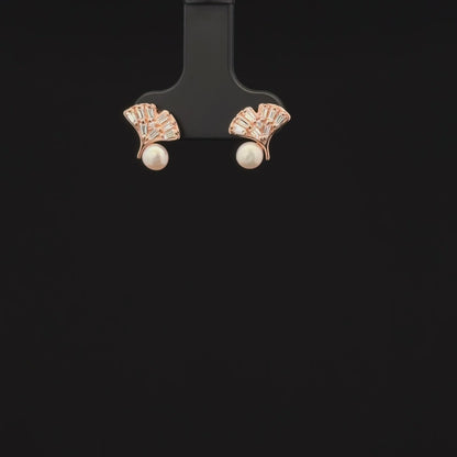 ROSEGOLD LEAF EARRING