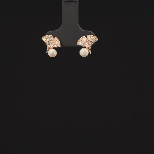 ROSEGOLD LEAF EARRING