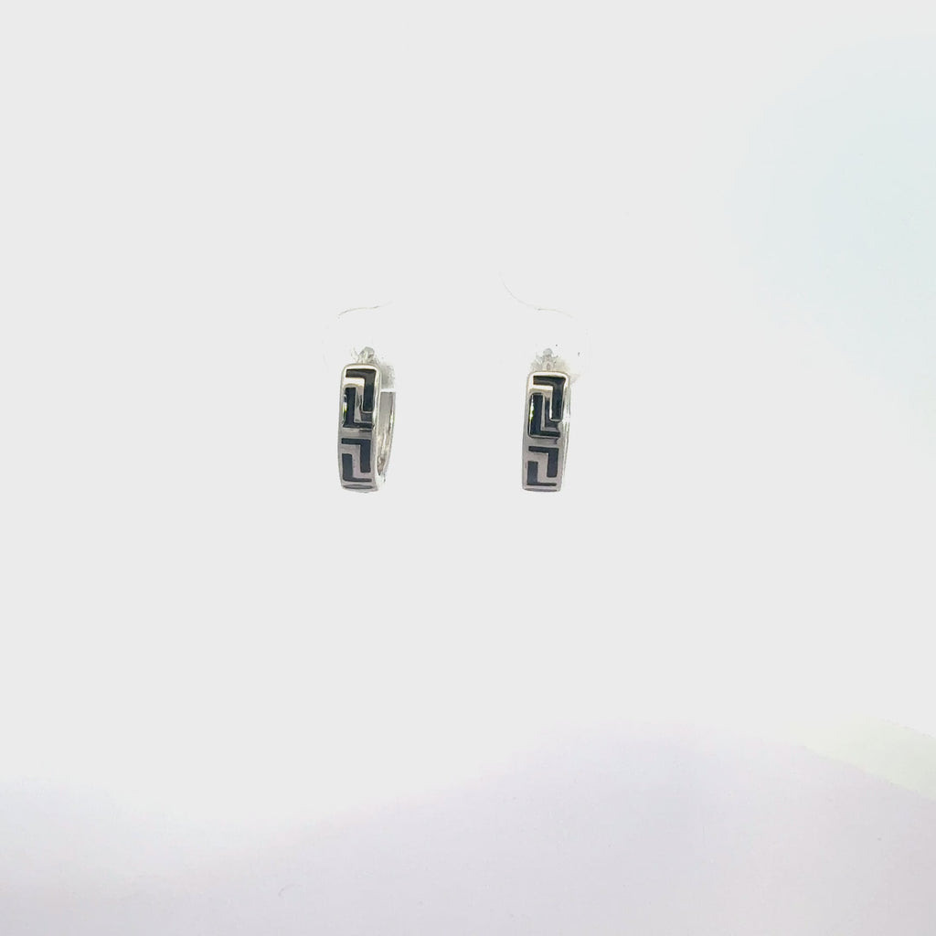 Black Enamel Baali Earring