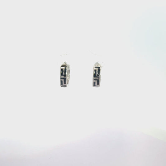 Black Enamel Baali Earring