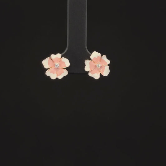 ROSEGOLD PREMIUM FLOWER EARRING
