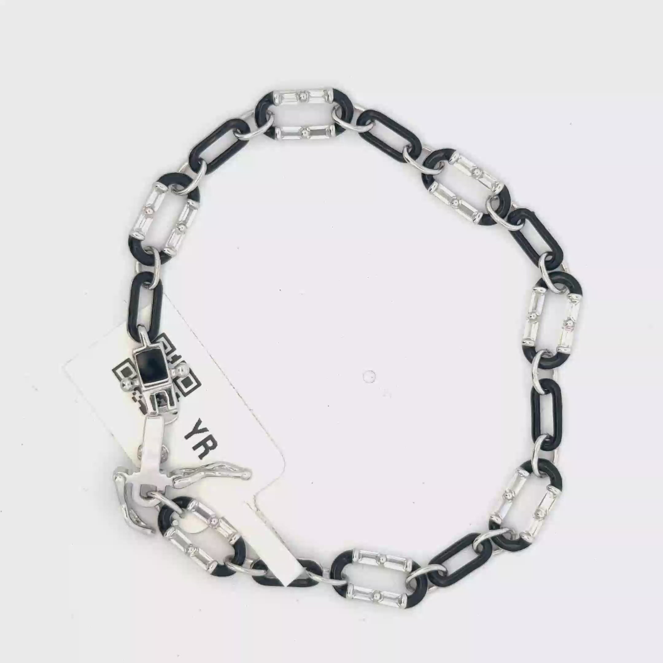 Unisex Black enamel Bracelet