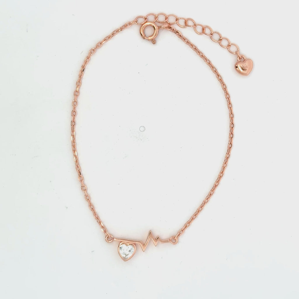 Heartbeat Rosegold Bracelet