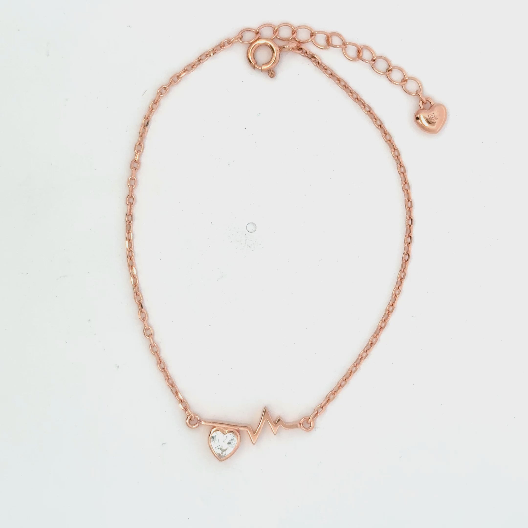 Heartbeat Rosegold Bracelet