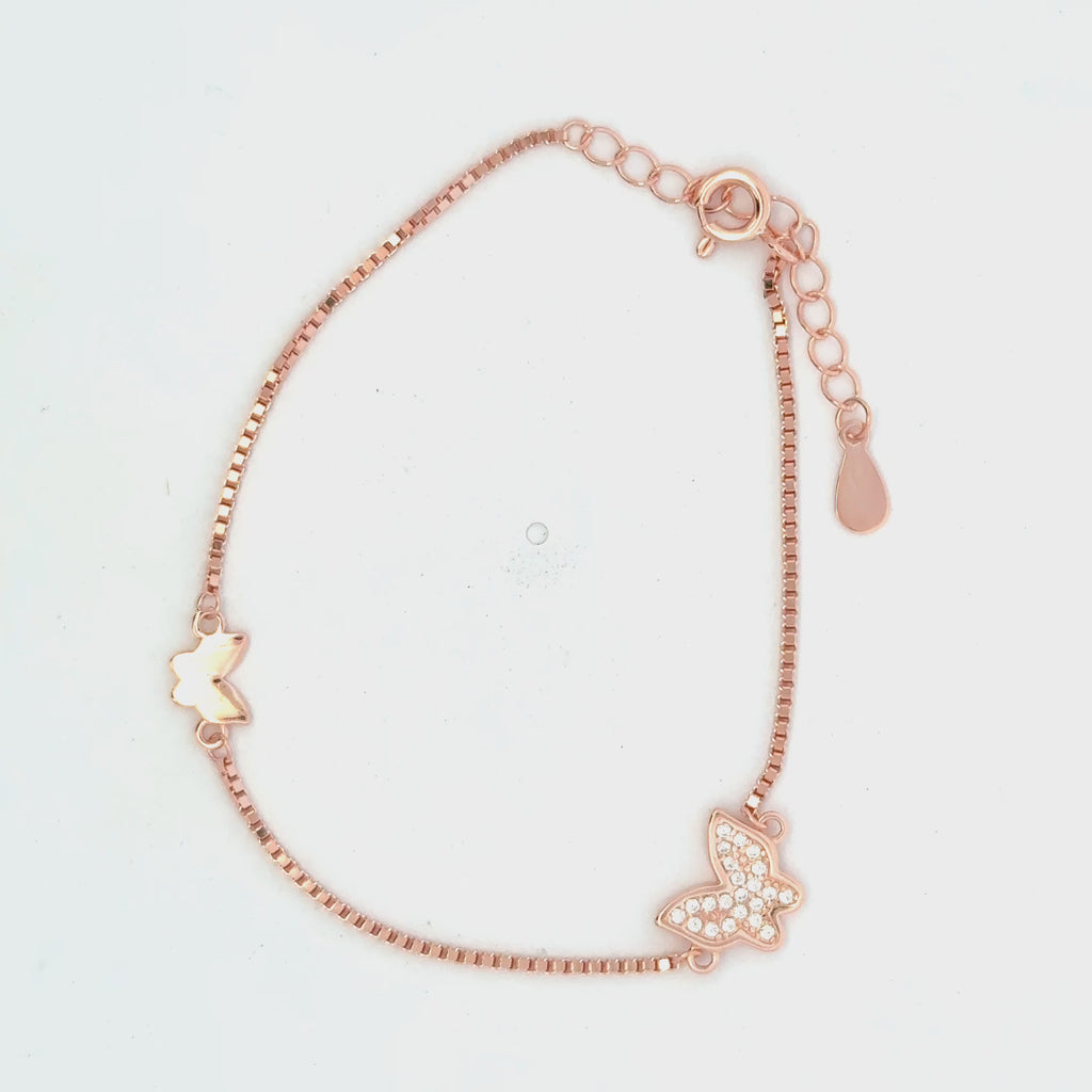 Butterfly Rosegold Bracelet