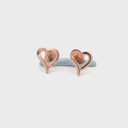 Heart Rosegold Earring