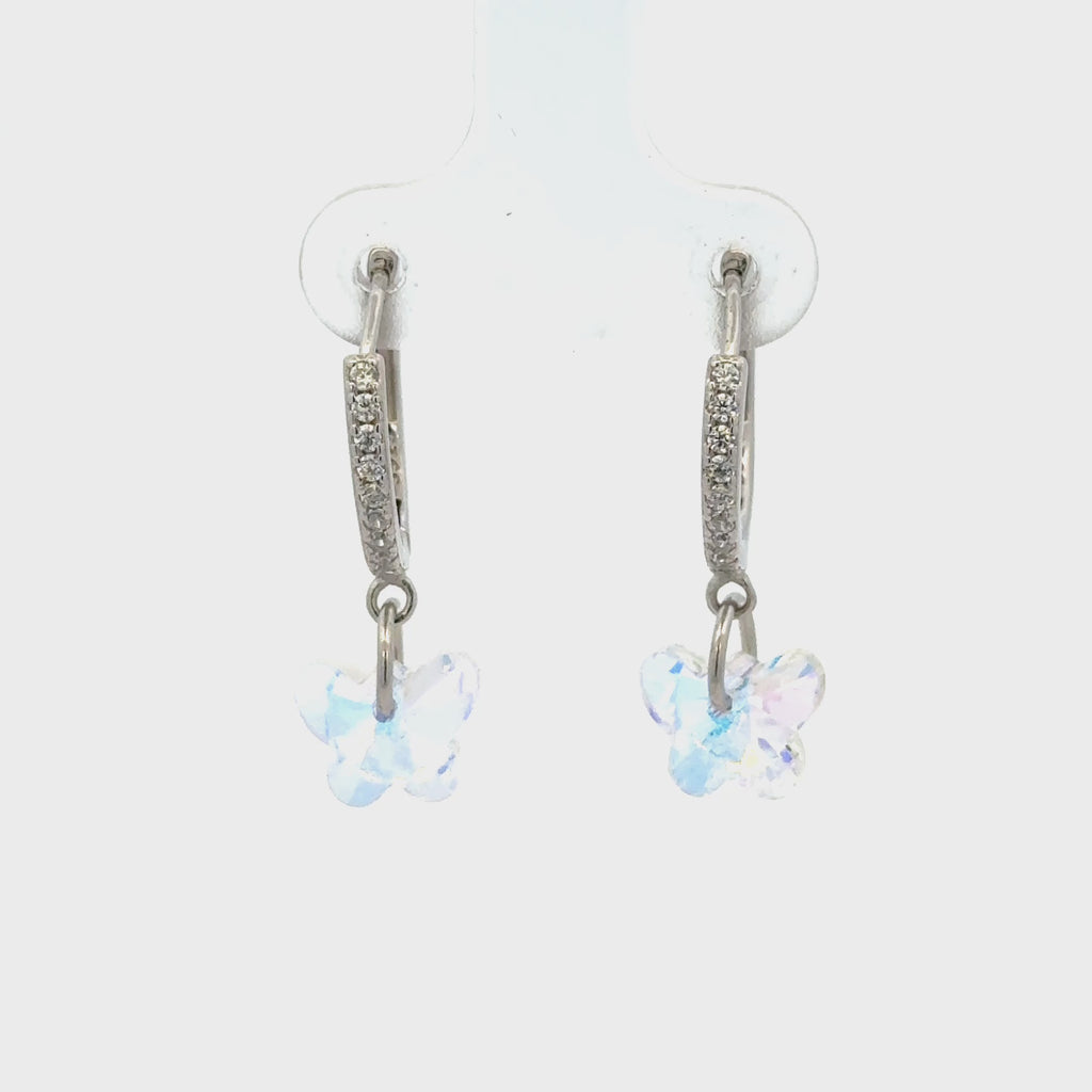 Butterfly Rainbow Drops Baali Earring