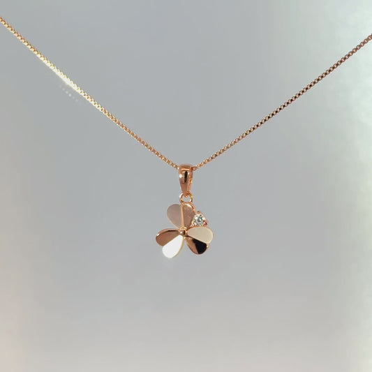 Rosegold Flower Chain with pendant