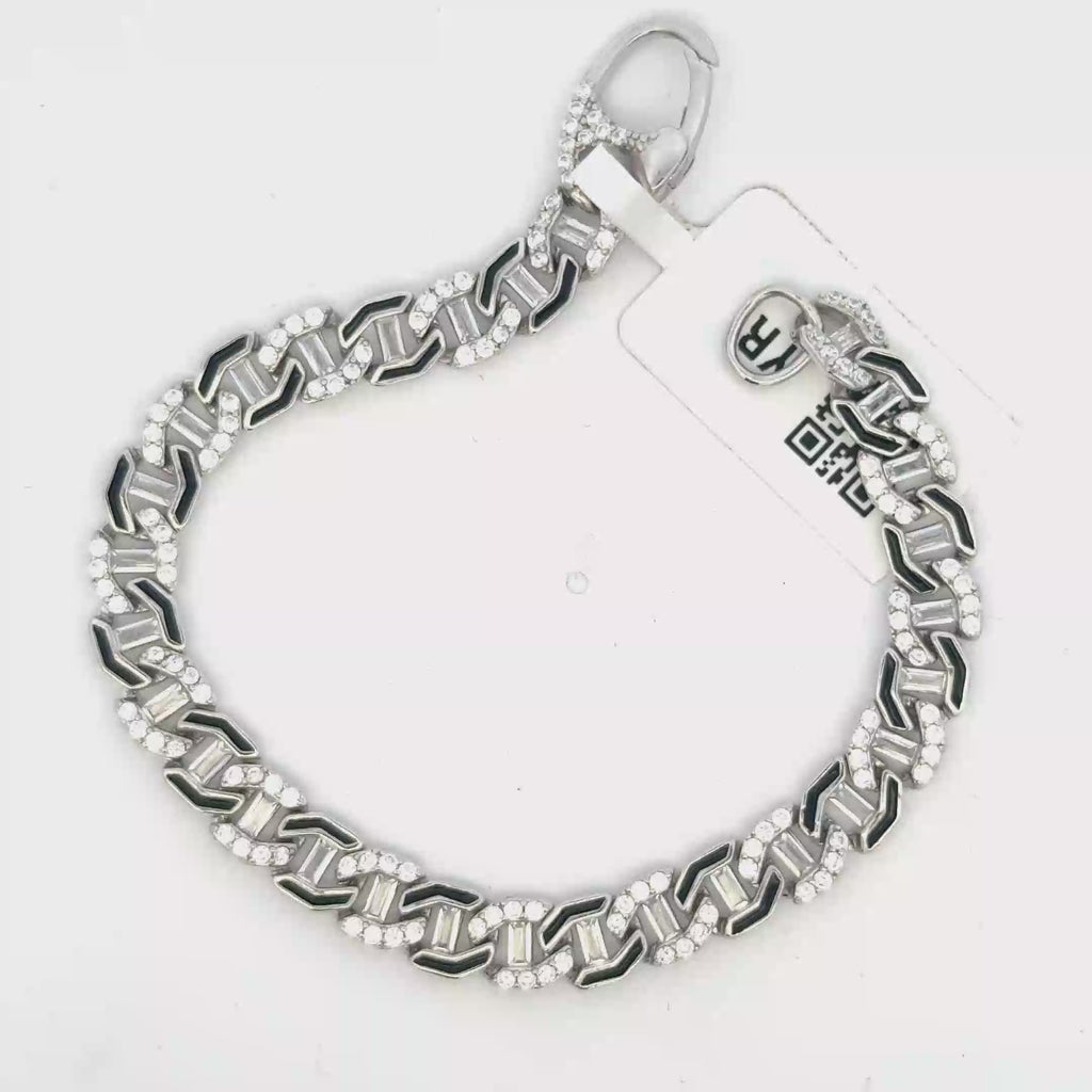 Unisex Black enamel Bracelet