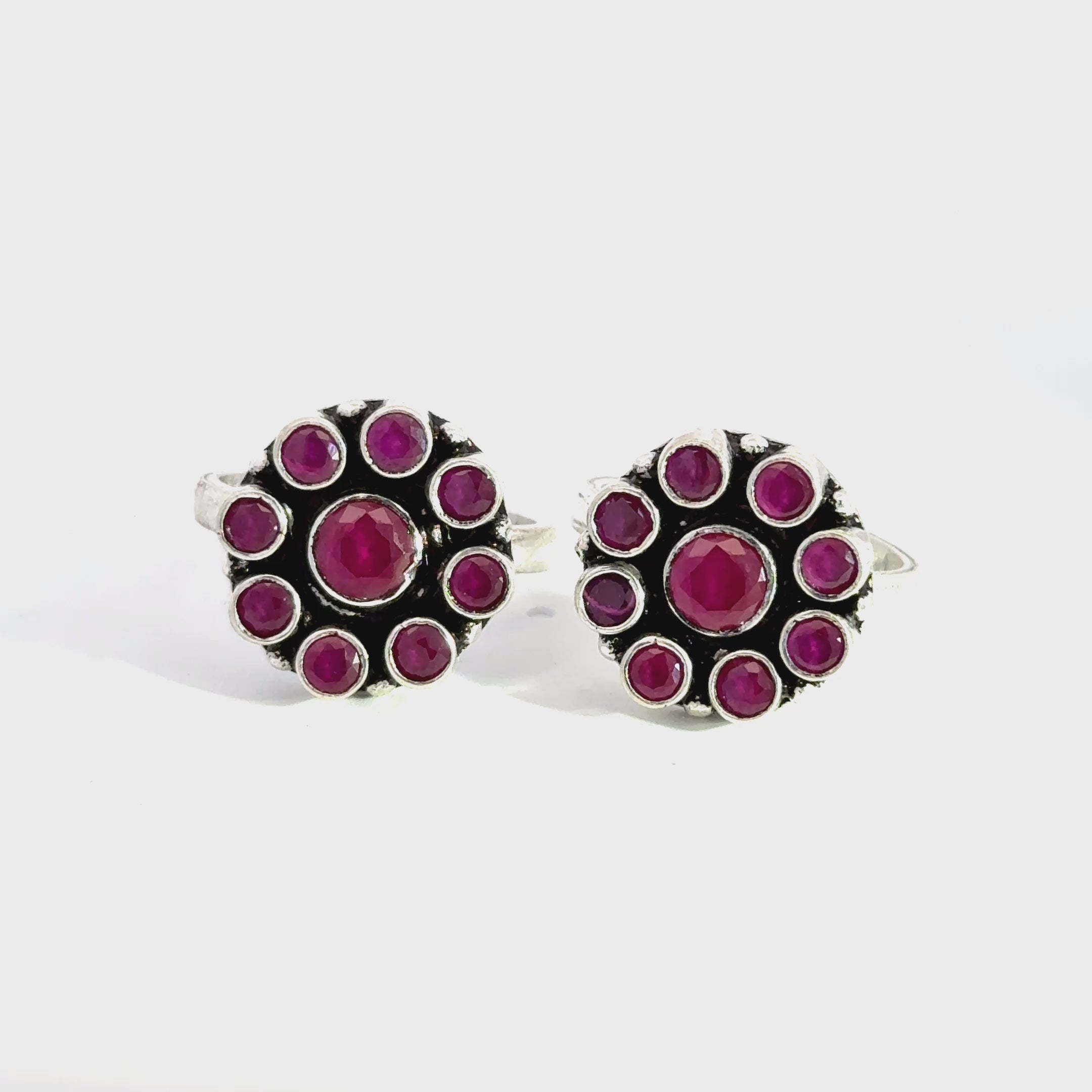 Antique Stone ToeRings