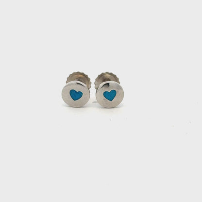 Circle Heart Earring