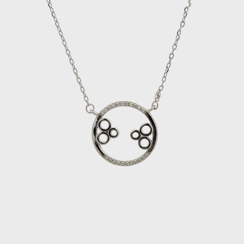 Rhodium Circle Chain