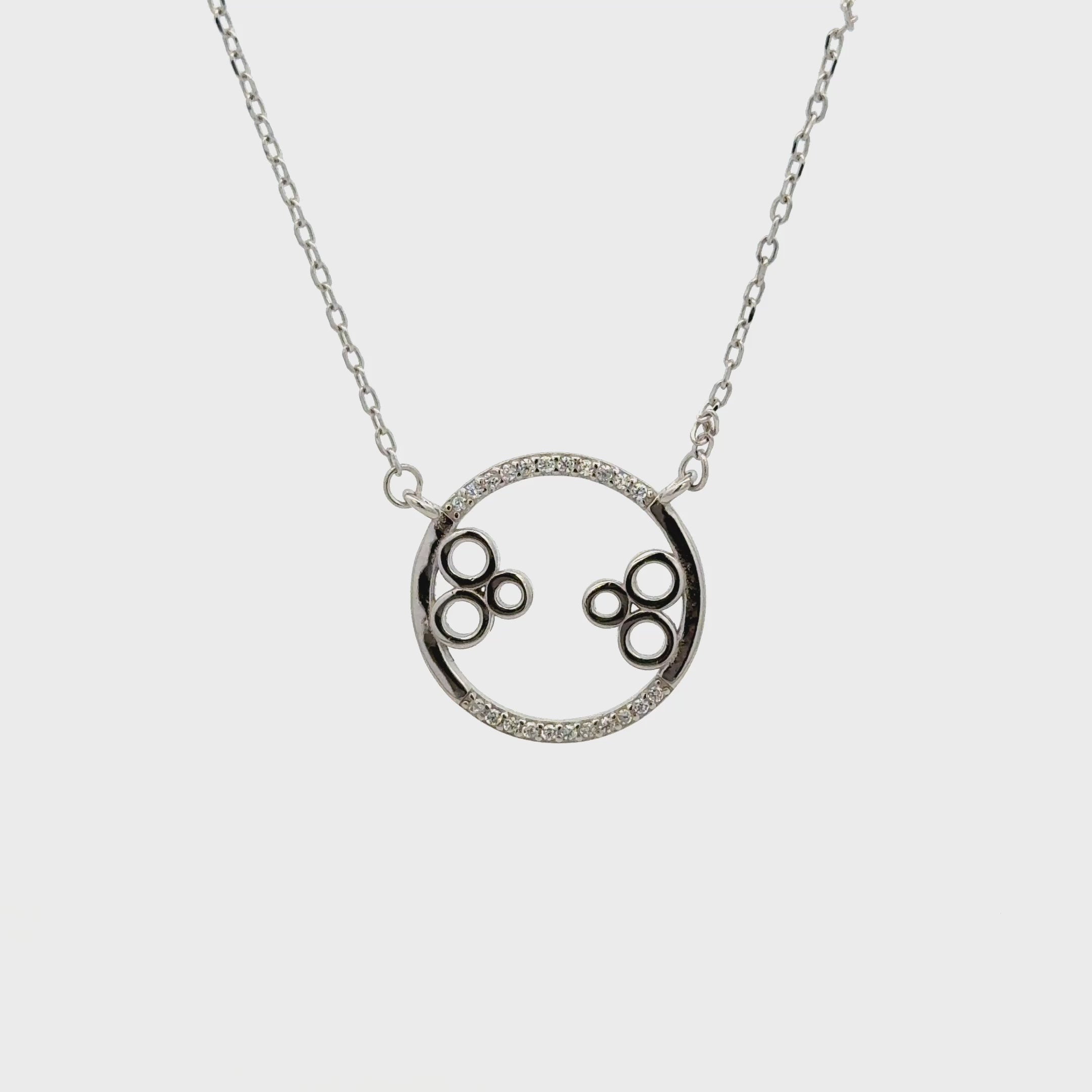 Rhodium Circle Chain