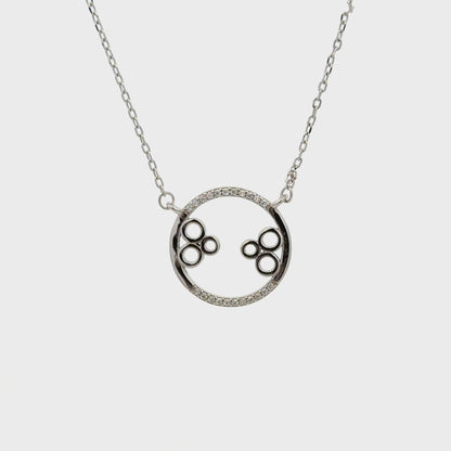 Rhodium Circle Chain