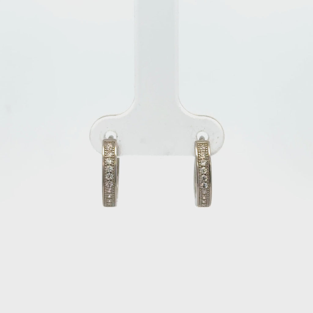 Multistone Baali Hoop Earring