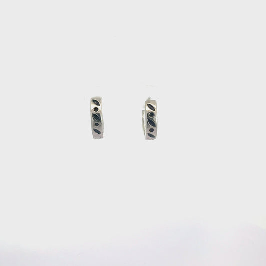 Black Enamel Baali Earring