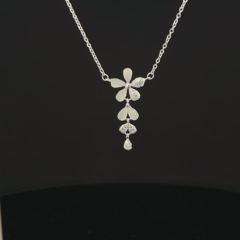 Flower drop pendant