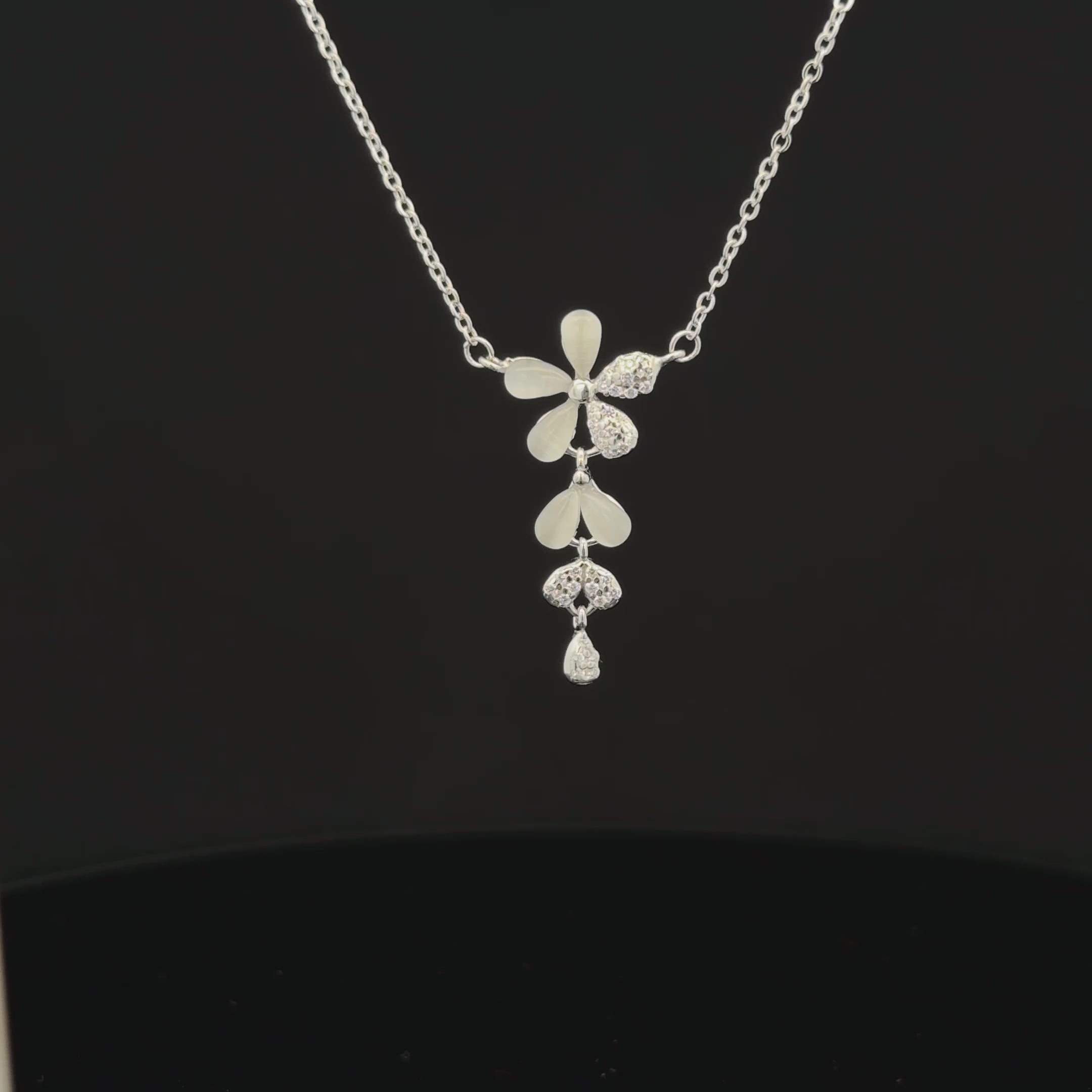 Flower drop pendant