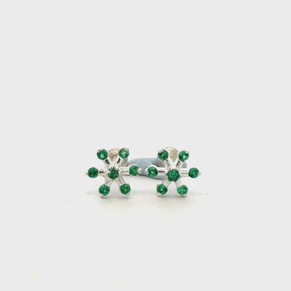 Multistone Green Second Earrings