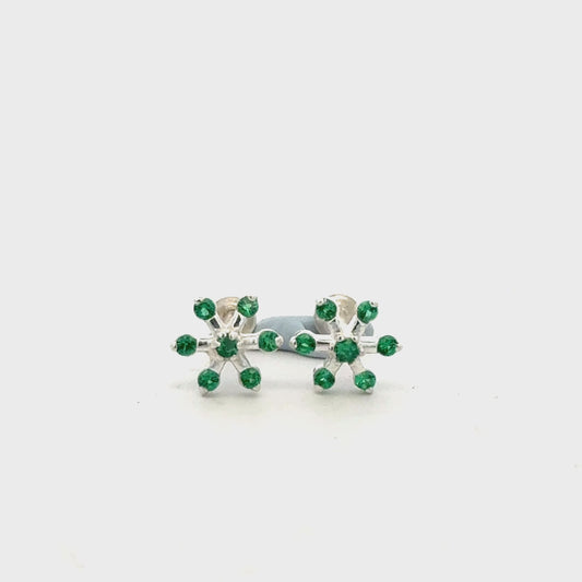 Multistone Green Second Earrings