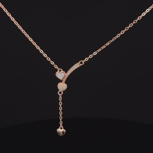 Heart Rosegold Chain With Pendant