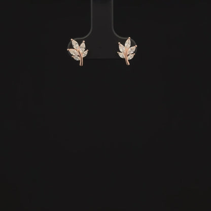 ROSEGOLD LEAF EARRING
