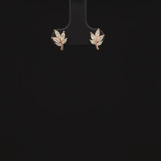 ROSEGOLD LEAF EARRING