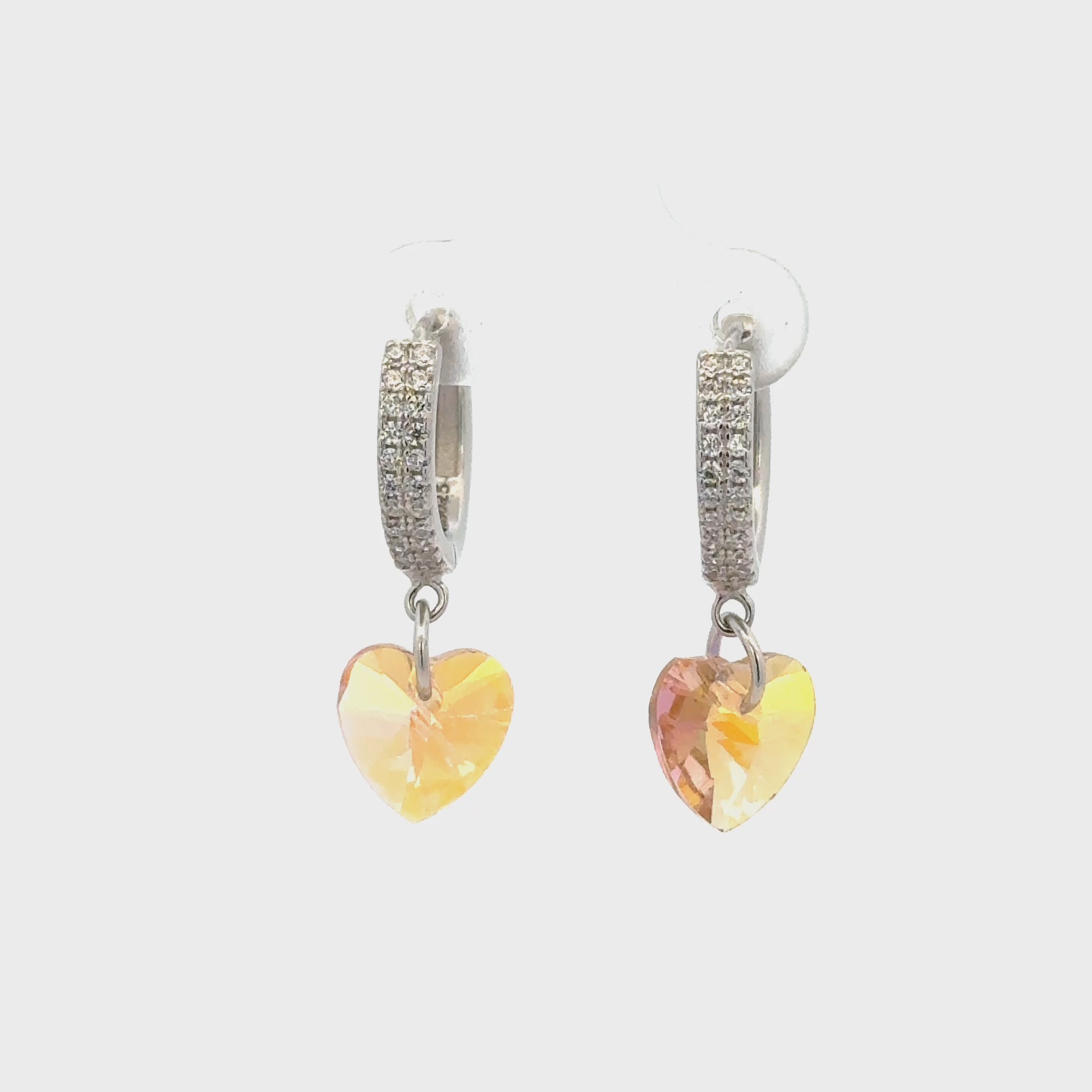 Heart Yellow Drops Baali Earring