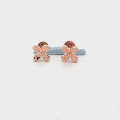 Flower Rosegold Earring