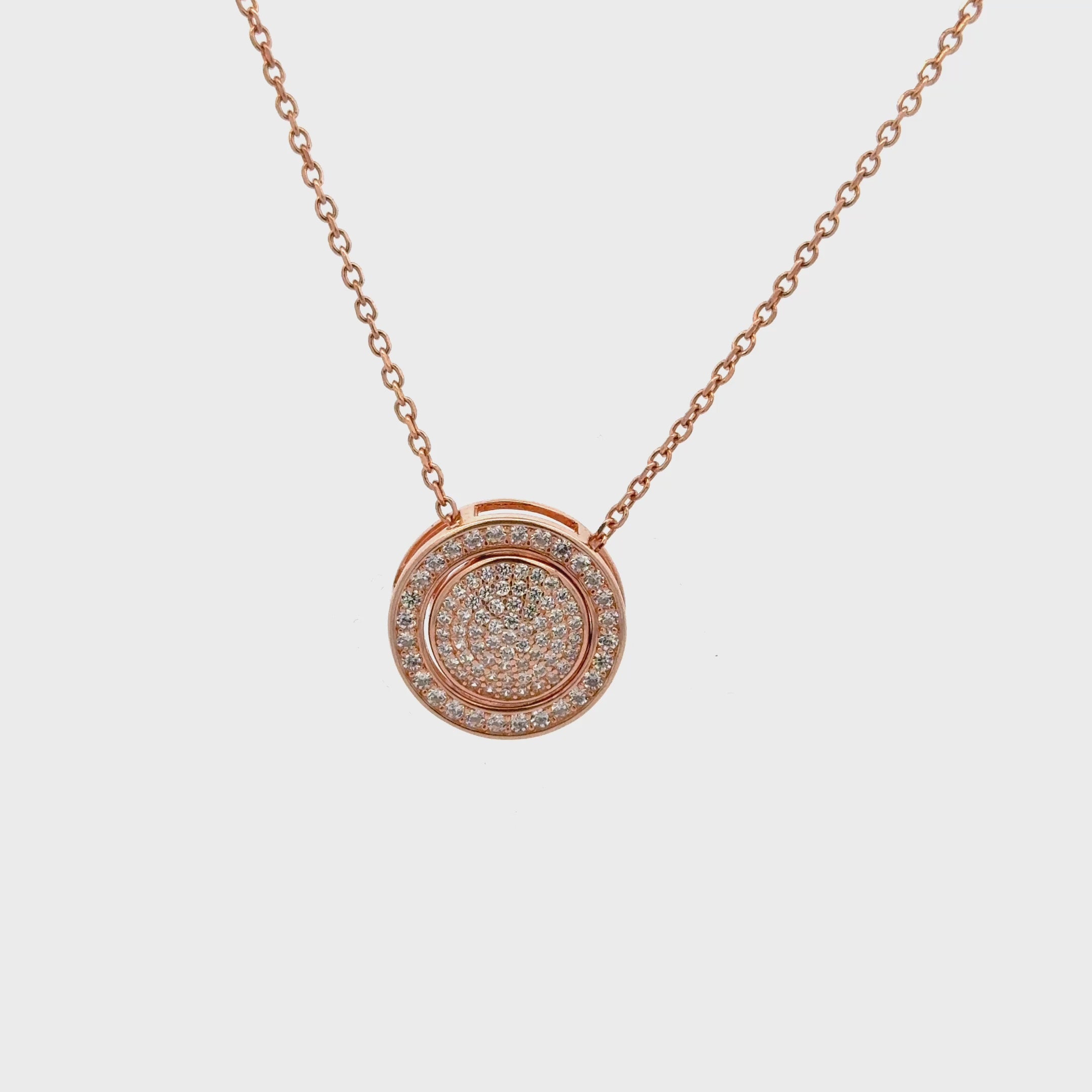 Rosegold round chain with pendent