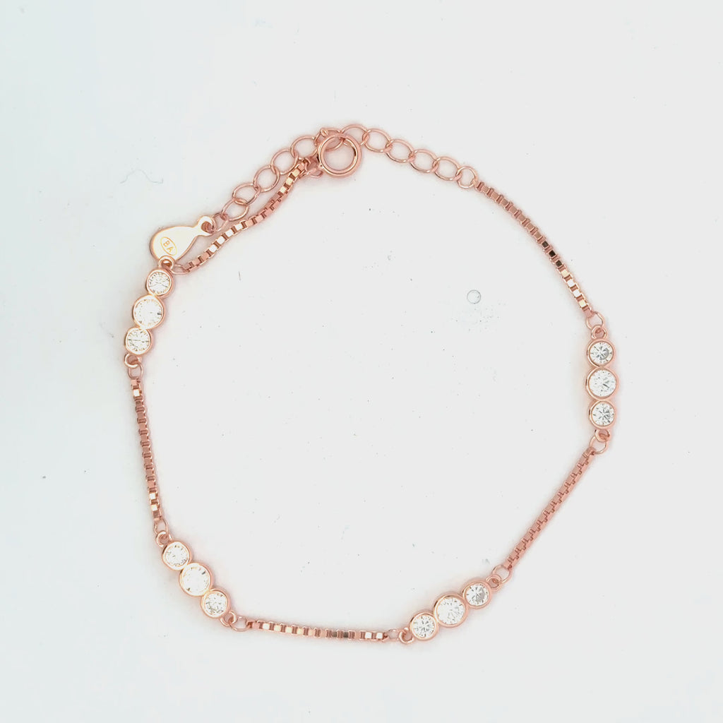 Multi Circle Single Stone Bracelet