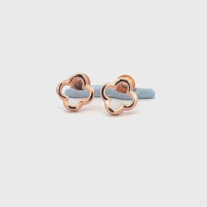 Flower Rosegold Earring