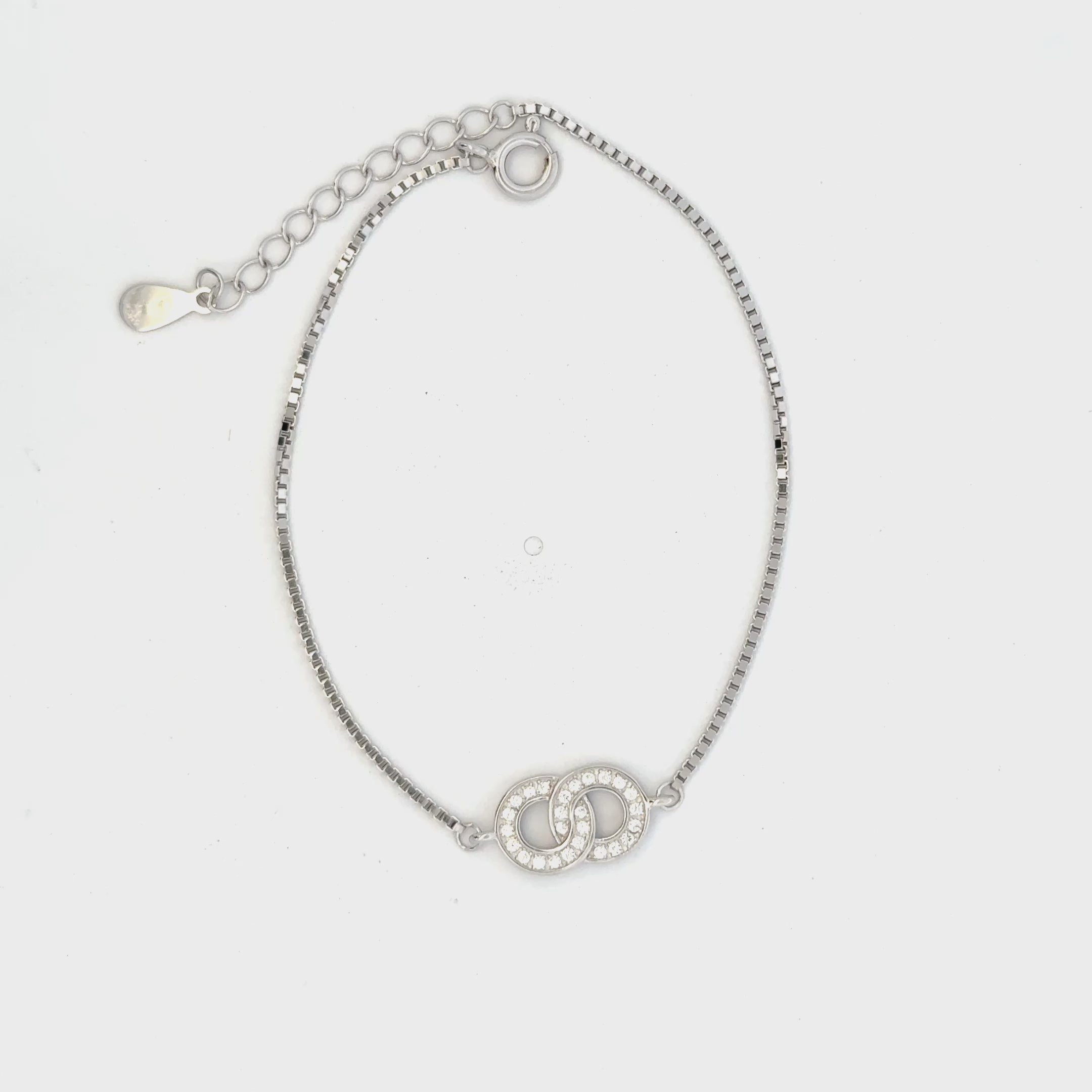 Double Circle CZ Bracelet
