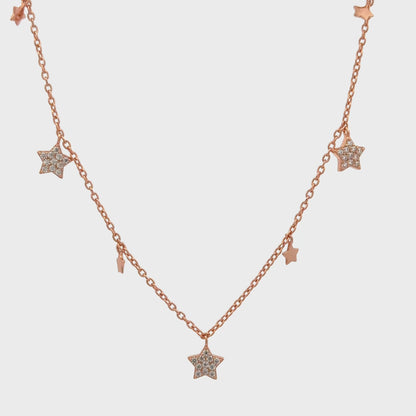 Rosegold Star Chain With Pendant