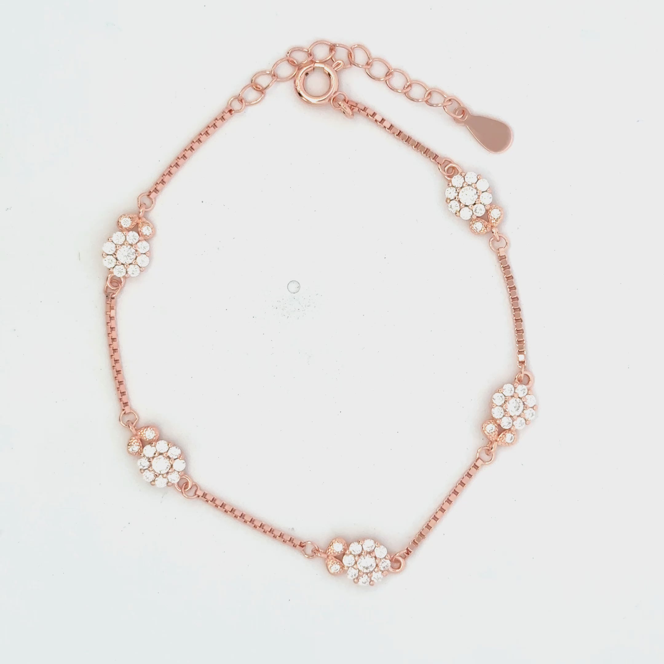 Multistone Rosegold Bracelet