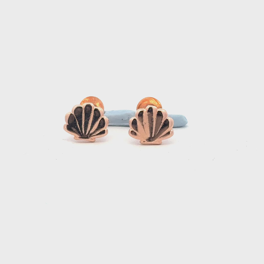 Sea Shell Rosegold Earring