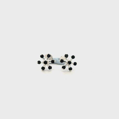 Multistone Black Second Earrings