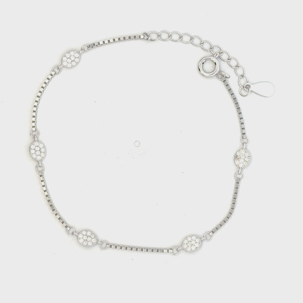 CZ Oval Bracelet