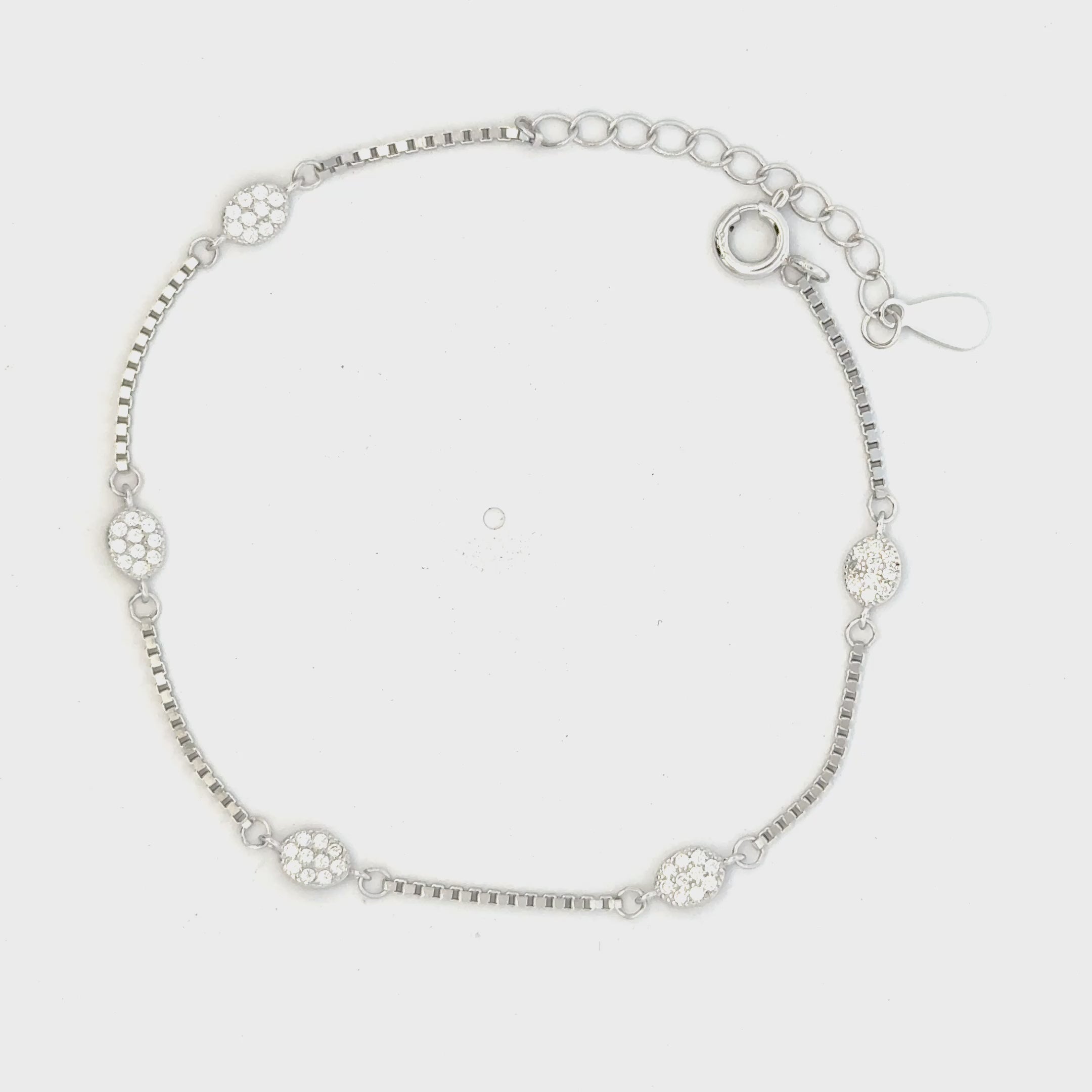 CZ Oval Bracelet