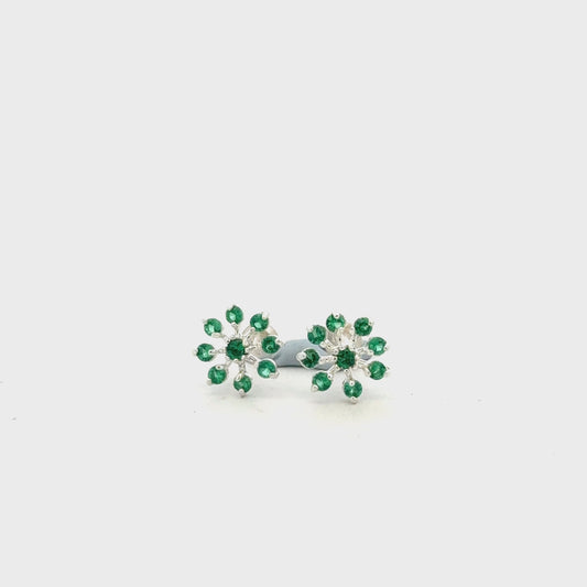 Multistone Green Second Earrings