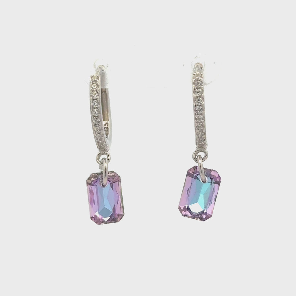 Diamond Rainbow Drops Baali Earring